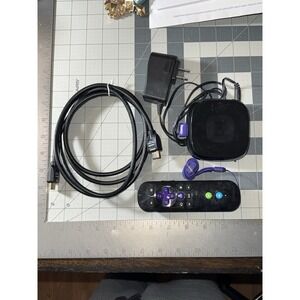 Roku (3rd Generation) Media Streamer 4200X Remote, Power Cord, HDMI Cable